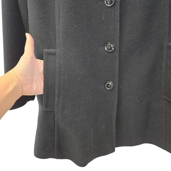 Lands' End Wool Blend Fleece Collar Swing Coat Size 2XL (est) - Picture 5 of 7